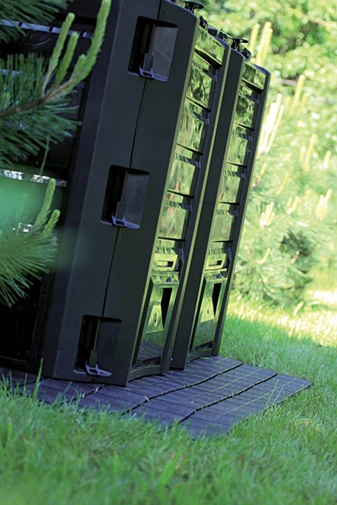 Kompostownik 2 komorowy czarny Prosperplast