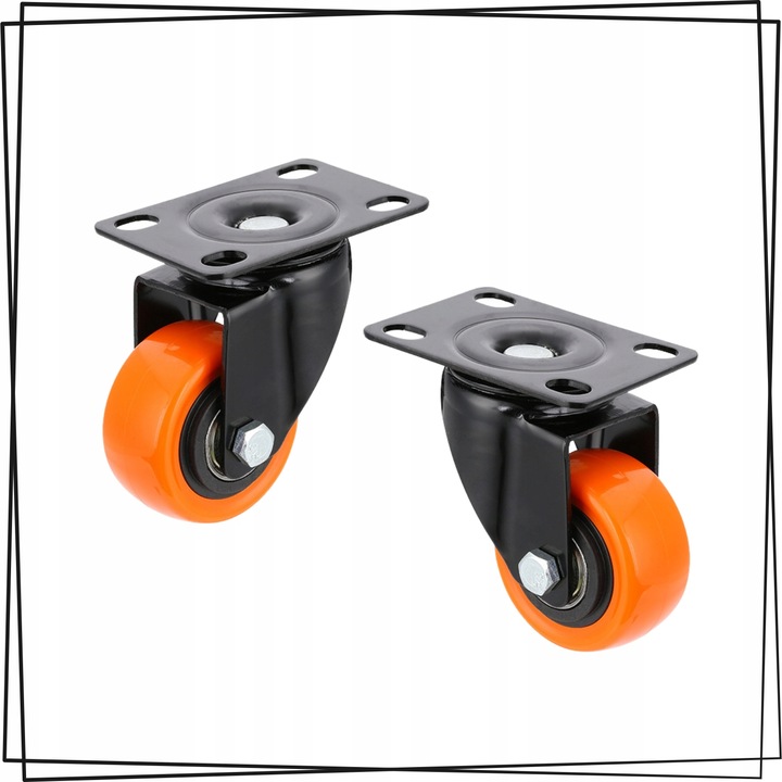 KÓŁKA OBROTOWE JEZDNE MAŁE KOŁA SKRĘTNE ZESTAW JEZDNY 4szt 300kg +