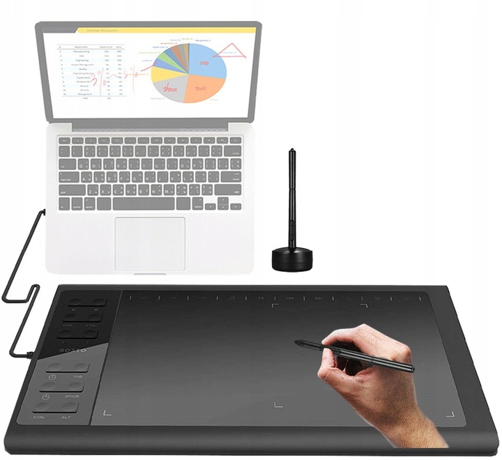 PROFESJONALNY Tablet graficzny z piórem do komputera 8192 BOSTO 1060 PLUS