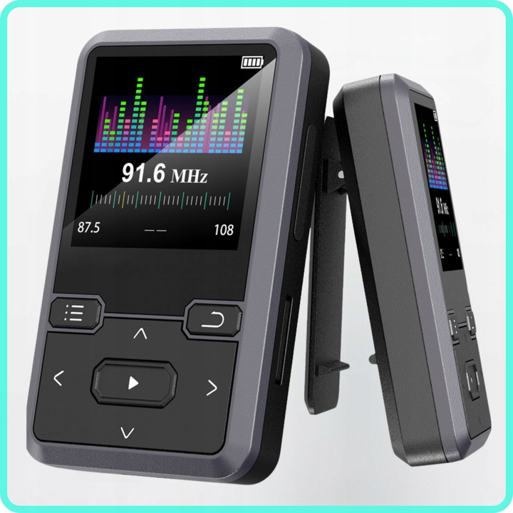 Odtwarzacz MP3 Bluetooth Przenośny 32GB HiFi Radio fm Krokomierz