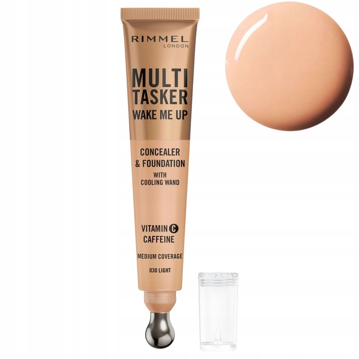 Rimmel Multi Tasker Wake Me Up Korektor i Podkład 30 ml - 030 Light
