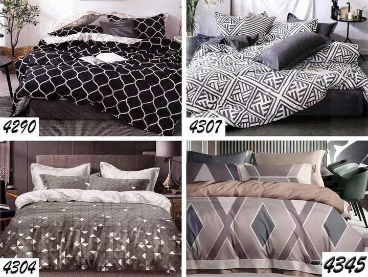 POŚCIEL KOMPLET SYPIALNIA 160x200 BAWEŁNA SATYNOWA 2X POSZEWSKI 70x80 WZORY