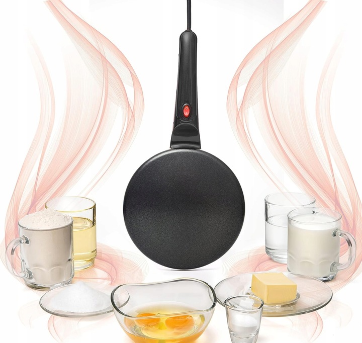 NALEŚNIKARKA ELEKTRYCZNA PATELNIA DO NALEŚNIKÓW BEZ UŻYCIA TŁUSZCZU