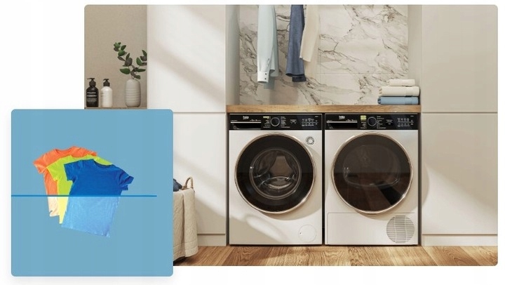 Suszarka Beko BM1T38239W 8kg Pompa ciepła EcoGentle Slim 15 Programów