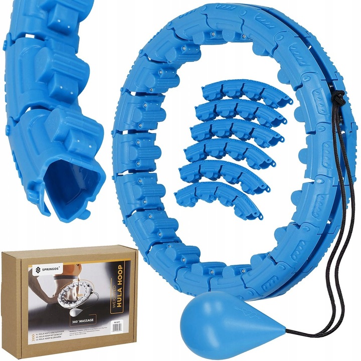HULA HOP ODCHUDZAJACE OBCIĄŻENIE WYPUSTKI MODUŁOWY MASAŻER + OBCIĄŻNIK