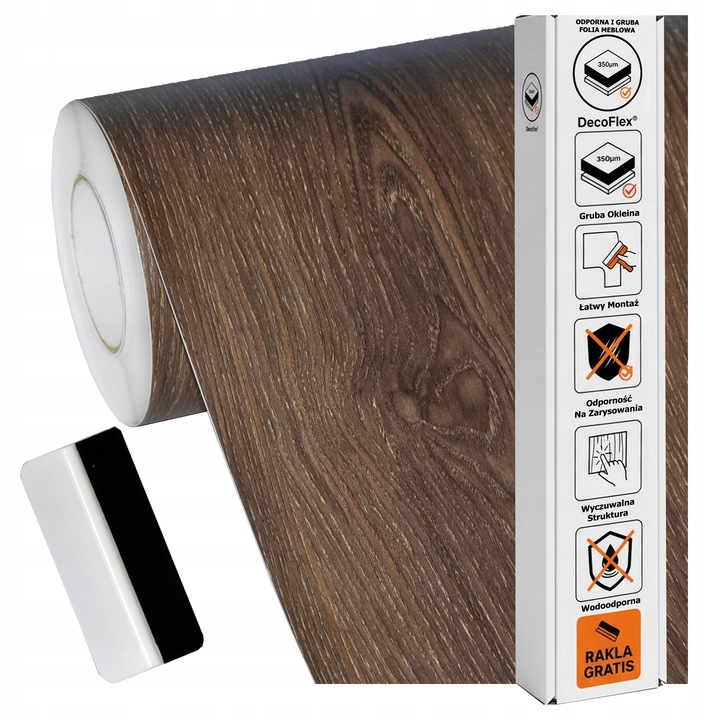 Okleina Meblowa Samoprzylepna 60x200cm Blat Drzwi Gruba Struktura