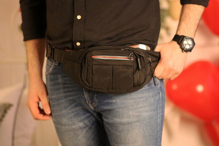 Saszetka nerka wodoodporna wytrzymała pojemna na pas biodrówka Beltimore