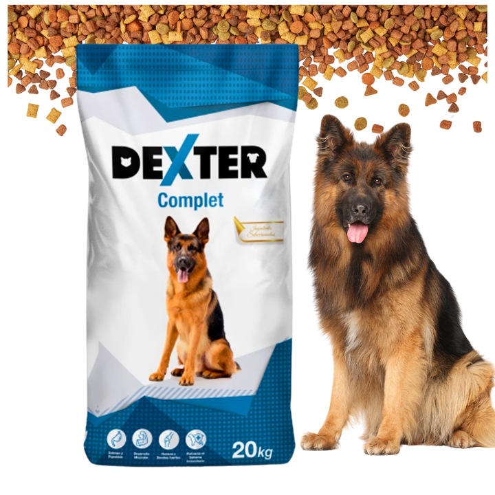 Karma Sucha Dexter Complete Dla Psa Z Witaminami Duże Rasy 20kg Owczarek