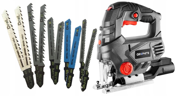 GRAPHITE WYRZYNARKA SIECIOWA 800W 3-STOPNIOWA REGULACJA+10BRZ