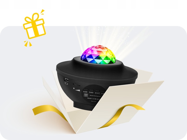 LAMPKA NOCNA KOSMOS PROJEKTOR GWIAZD RZUTNIK GWIAZD NIEBA DLA DZIECI PILOT