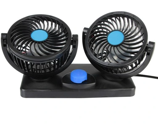 MOCNY WIATRAK WENTYLATOR SAMOCHODOWY PODWÓJNY 12V