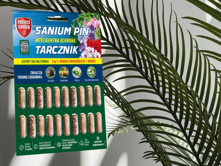 SANIUM PIN 2w1 PAŁECZKI DOGLEBOWE ziemiórki przędziorki wełnowce