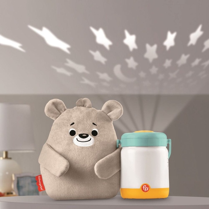 FISHER PRICE MIŚ SZUMIŚ PROJEKTOR GWIAZD PRZYTULANKA USPOKAJACZ MASKOTKA