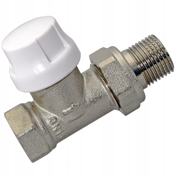 ZAWÓR termostatyczny 1/2" DN15 PROSTY grzejnikowy zasilający M30x1,5 HANZ