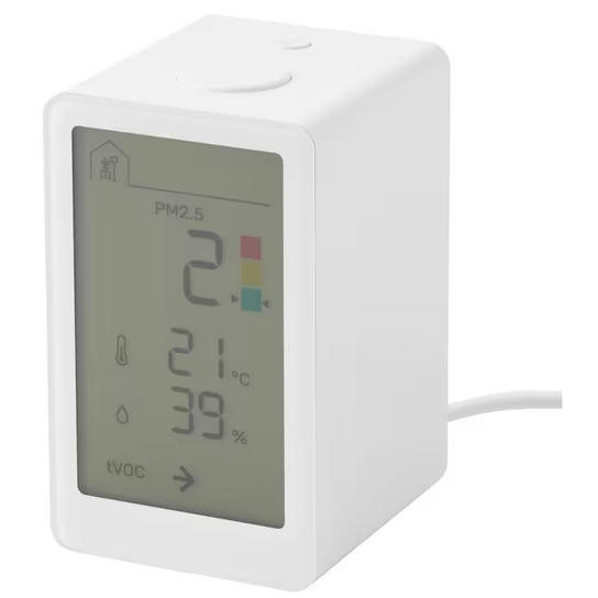 Czujnik jakości powietrza wilgoci Termometr Higrometr SMART IKEA