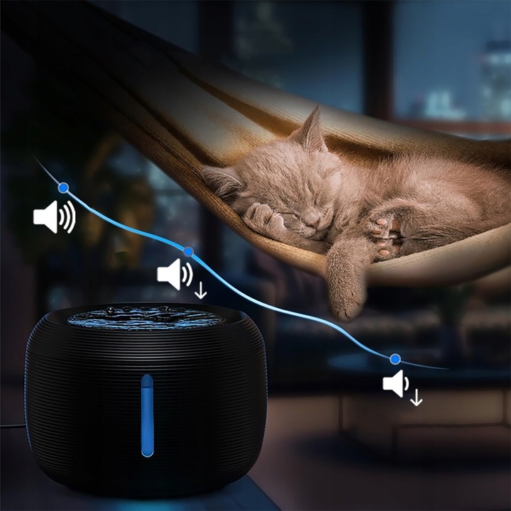 AUTOMATYCZNE PODIŁO FONTANNA 2,5L LED dla kota i psa, SUPER CICHE