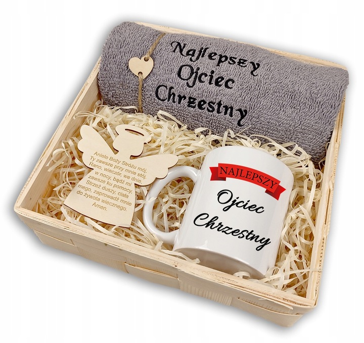 PODZIĘKOWANIE DLA RODZICÓW CHRZESTNYCH OJCA KOMUNIA ŚWIĘTA CHRZEST GRAWER