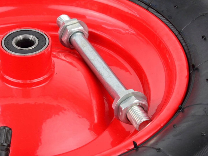 KOŁO KÓŁKO DO TACZKI TACZEK POMPOWANE Z OSIĄ MOCNE Z DĘTKĄ 4.00-8 2PR