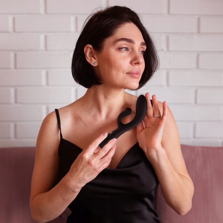 Wibrator damski GISTY masażer łechtaczki punktu G z króliczkiem NA PREZENT