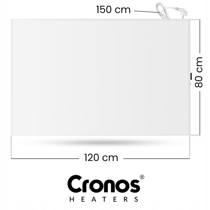 GRZEJNIK ELEKTRYCZNY NA PODCZERWIEŃ PANEL PROMIENNIK WiFi IR 980W + NÓŻKI