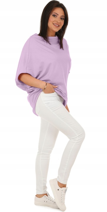 F626 Luźna TUNIKA bluzka oversize KIMONO