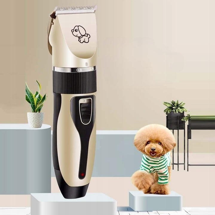 MASZYNKA DO STRZYŻENIA PSÓW PSA KOTA ZWIERZĄT ZESTAW CICHA PROFESJONALNA