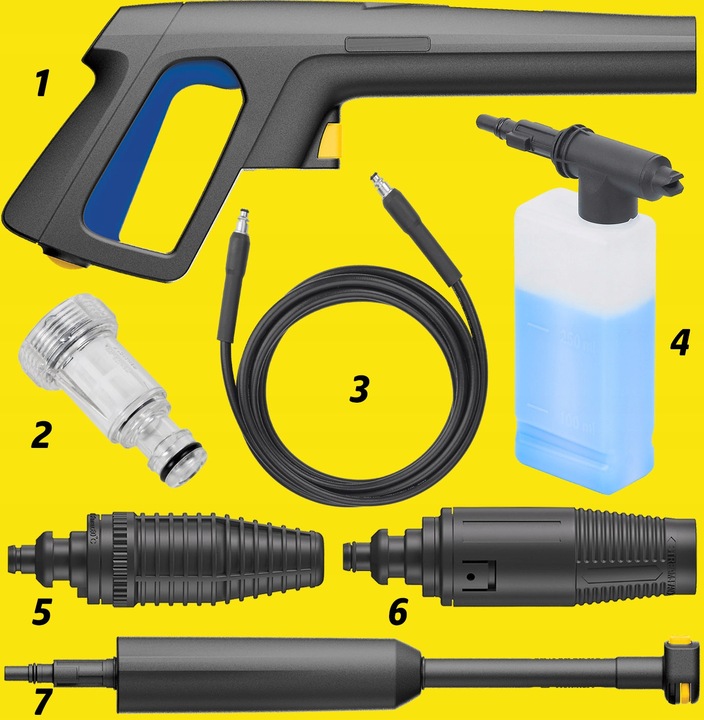 Myjka ciśnieniowa 250ewBAR MICHELIN 2200W MOCNA aluminiowa pompa