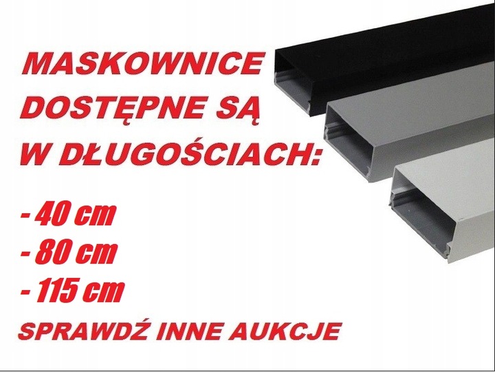 Samoprzylepna maskownica kabli listwa maskująca 80