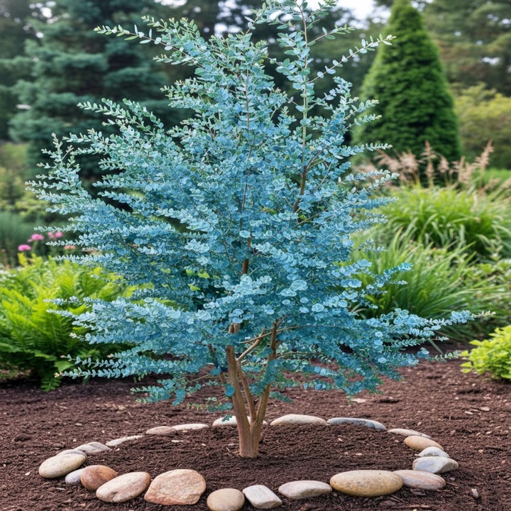 Eukaliptus Wieloletnie Niebieskie Drzewo Duże Ładne Sadzonki w