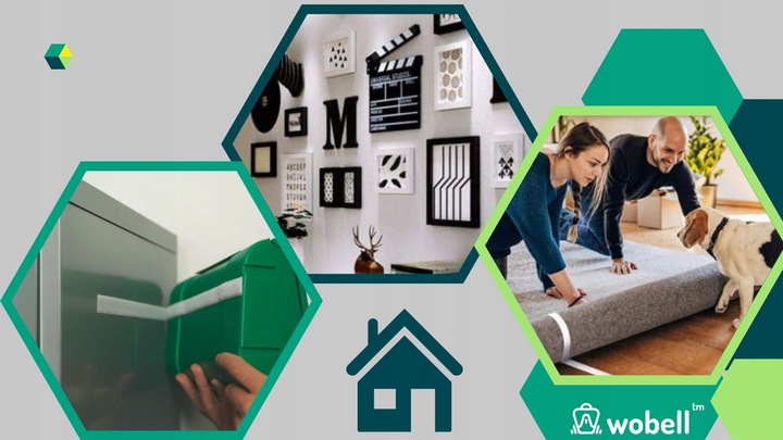 Taśma do OBRAZÓW RZEP CIĘCIA z RZEPEM SAMOPRZYLEPNA 4,57m TASMA PRZYLEPNA