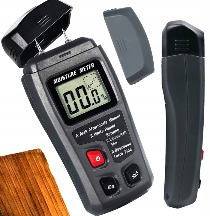 Wilgotnościomierz do drewna Miernik wilgotności drewna WYŚWIETLACZ LCD
