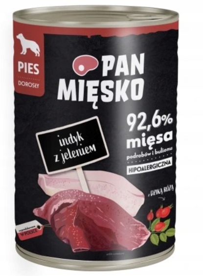 PAN MIĘSKO KARMA MOKRA DLA PSA MIX SMAKÓW 12X400G YORK MALTAŃCZYK