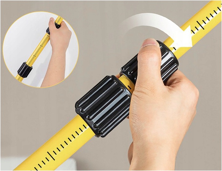 STATYW ROZPOROWY TYCZKA DO LASERA POZIOMICY 285 CM +ADAPTER DO SKOSÓW