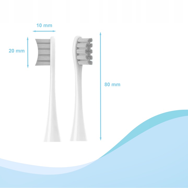 Końcówki do Oclean Air 2 Flow X Pro Elite Find F1 Z1 X10 One SE PW01 białe