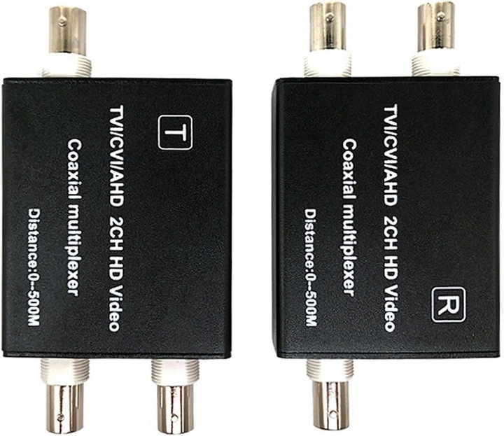 Potadak 4X multiplekser Wideo AHD TVI CVI konwerter 1080P (B2123)