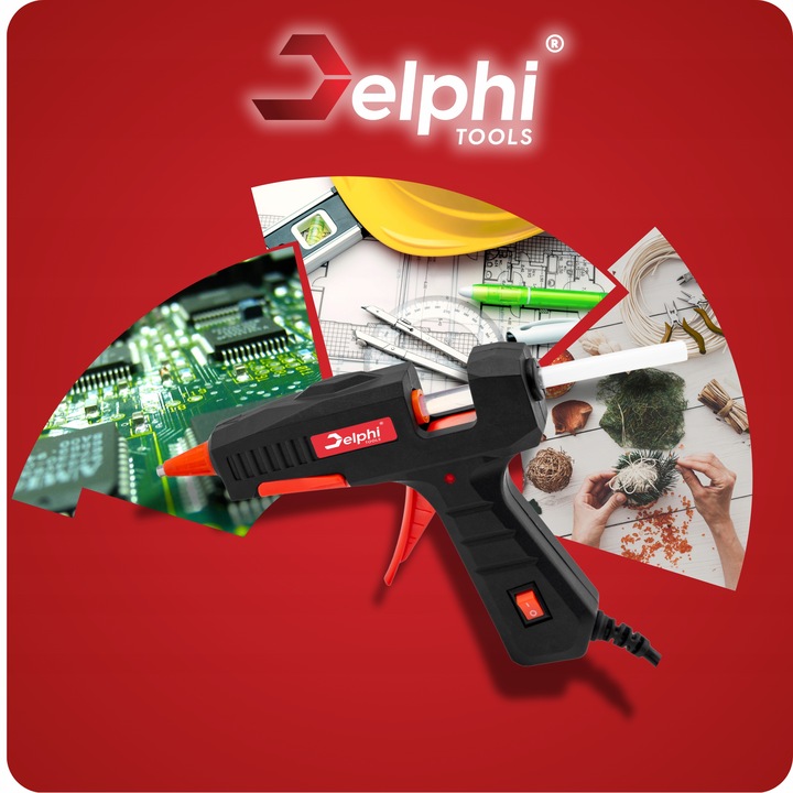 PISTOLET DO KLEJU NA GORĄCO DO KLEJENIA KLEJARKA 100W 210x WKŁADY 7mm