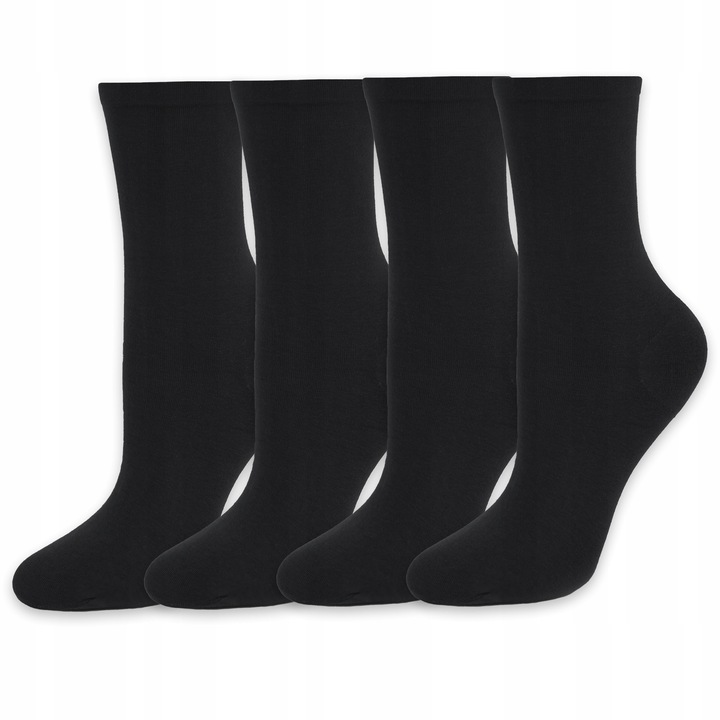 Skarpetki damskie długie Bawełniane polskie czarne active Forte 58 Marilyn