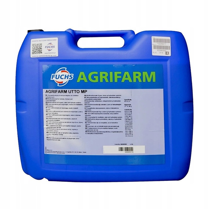 FUCHS Olej AGRIFARM UTTO MP 20L