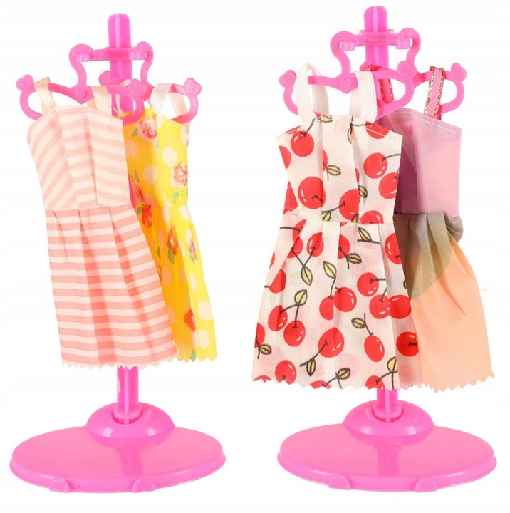 ZESTAW UBRANKA DLA LALEK SUKIENKI AKCESORIA 85 ELEMENTÓW KOMPLET XXL