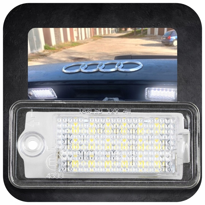 Podświetlenie Lampki LED Tablicy Rejestracyjnej Audi A3 8P A4 B6 B7 A6