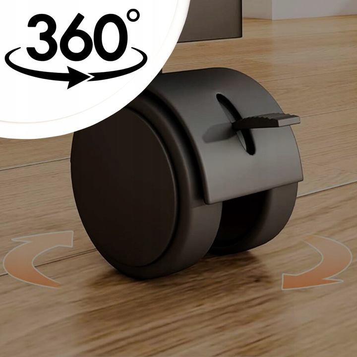 Wózek kuchenny STOLIK NA KÓŁKACH WÓZEK 3 POZIOMOWY BLOKADA KÓŁEK