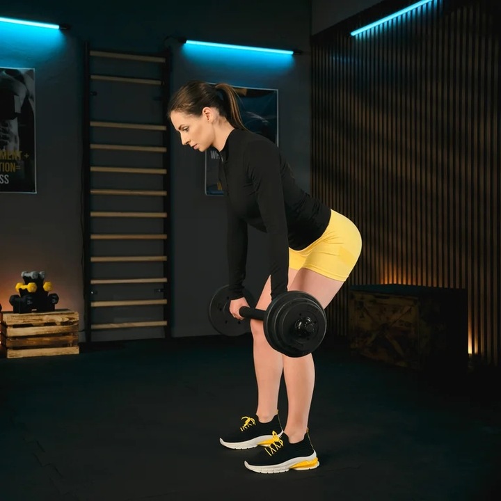 Hantle regulowane bitumiczne z gryfem 20kg zestaw hantli 2x10kg Trex