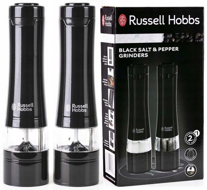 MŁYNKI DO SOLI I PIEPRZU ZESTAW RUSSELL HOBBS 28010-56 2 SZT czarny LED