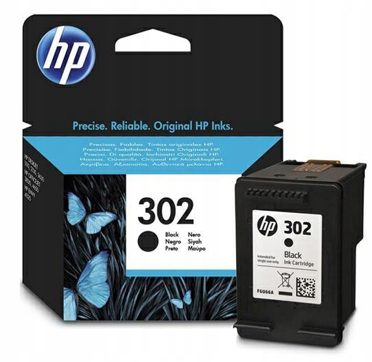 Druk HP 302 czarny F6U66AE