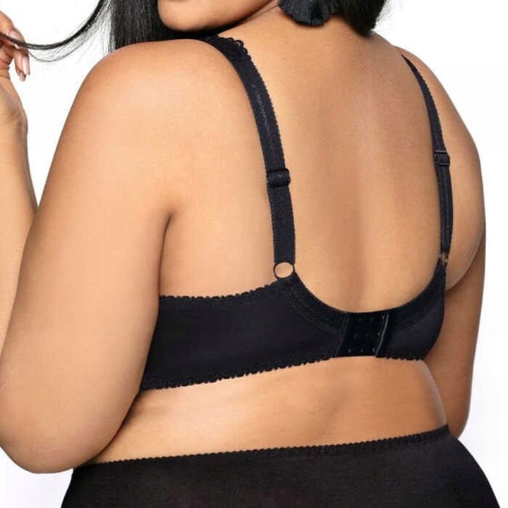 Biustonosz braletka usztywniany Mat Carmela czarny 90C braletka śliczna kor