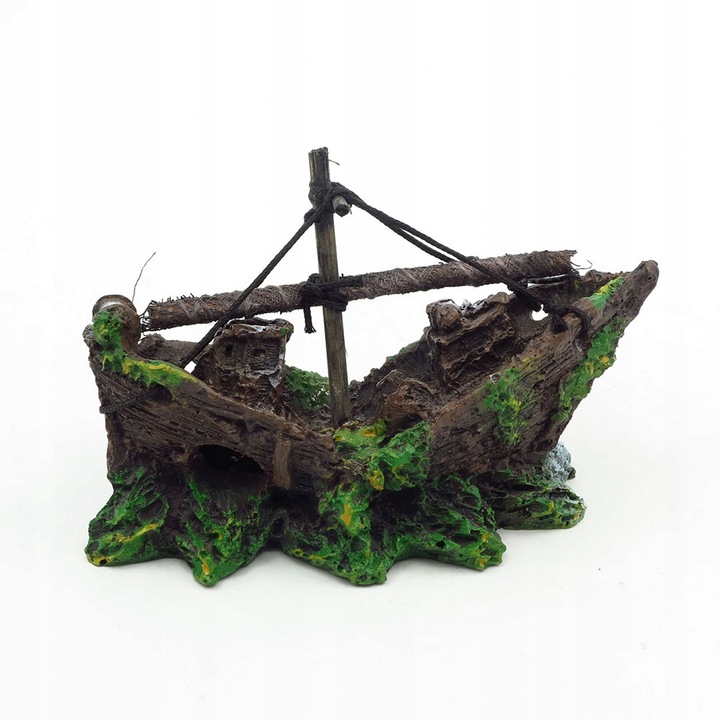 wrak statku dekoracja do akwarium 1025