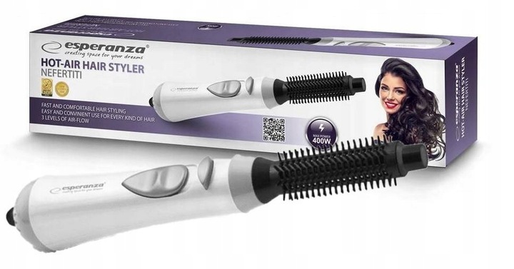 LOKÓWKO - SUSZARKA LOKÓWKA DO WŁOSÓW FRYZUR 400W 3 POZIOMY NAWIEWU BIAŁA