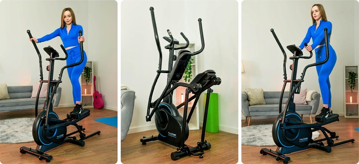 Trenażer eliptyczny 110kg rower magnetyczny orbi-trek solidny stacjonarny