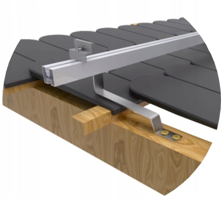 PROFIL Aluminiowy Montażowy 40x40 Paneli Fotowoltaika SZYNA 250 cm 2,5m