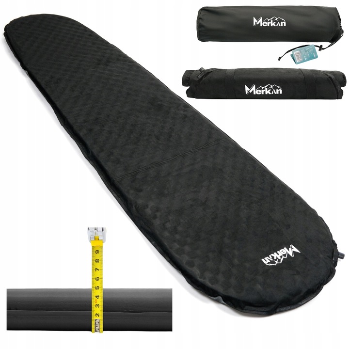 Mata Samopompująca Materac Karimata Turystyczna Gruba 3,8 cm Z Pokrowcem